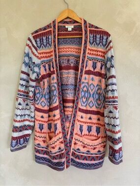 Sundance Faye Wrap multicolored cardigan sweater